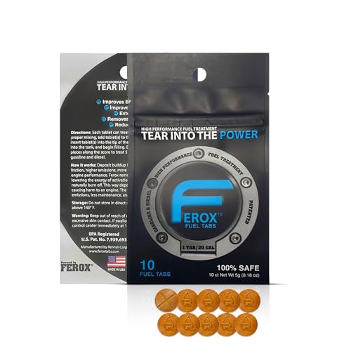 WRD-20 - Fuel Pump Impeller Failure - 2019 Subaru 12 Ferox Fuel Additives | 10 Tabs for Car | Fuel System Cleaner for Gasoline & Diesel Engines | Eco-Friendly Fuel Injector Cleaner & Fuel Stabilizer to Boost Power | 1 Tab Treats 20 Gallons / 80 liters