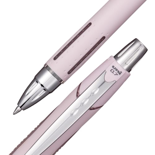 Image of Uni-Ball Jetstream RT Ballpoint Pen, Fine Point (0.7mm), Lavender Barrel, Black Ink, 6 Pens