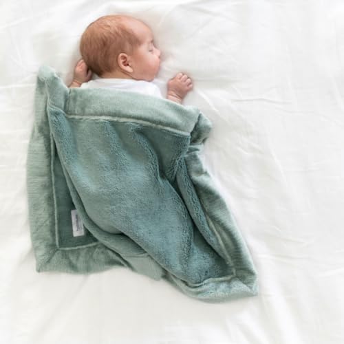 Image of SARANONI Security Blankets for Babies Super Soft Boutique Quality Lush Luxury Baby Blanket (Mini 15" x 20", Eucalyptus)