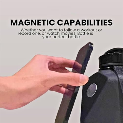 Image of INDIAN HUNK Premium Fitness Water Gallon 91oz (2.7L) - BPA-Free Leakproof Gym Water Bottle with Flip-Top Lid, MagSafe-Compatible Mobile Holder | Strong Quality Tested | Made in India