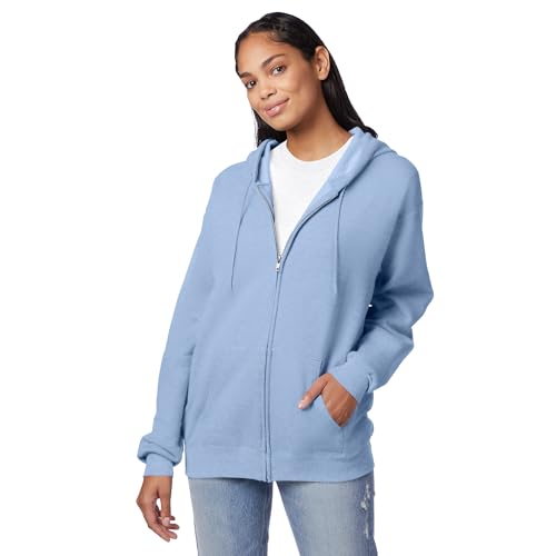 Image of Hanes Men's Zip-up Hoodie, Ecosmart Fleece Full-zip Hoodie for Men, Hooded Sweatshirt