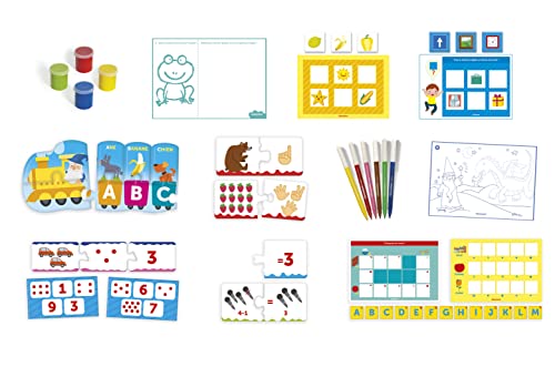 Clementoni Education - 52607 - La Maternelle - Coffret de Jeux Educatifs pour Enfants de 3 à 6 Ans - avec Activités Variées pour Apprendre en s'Amusant -