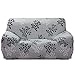 Fashion·LIFE Copridivano 3 Posti Fodera per Divano Fodera per Divano con Stampa Elastico Copridivano Copertura Antiscivolo Elasticizzato,Bianco grigiastro