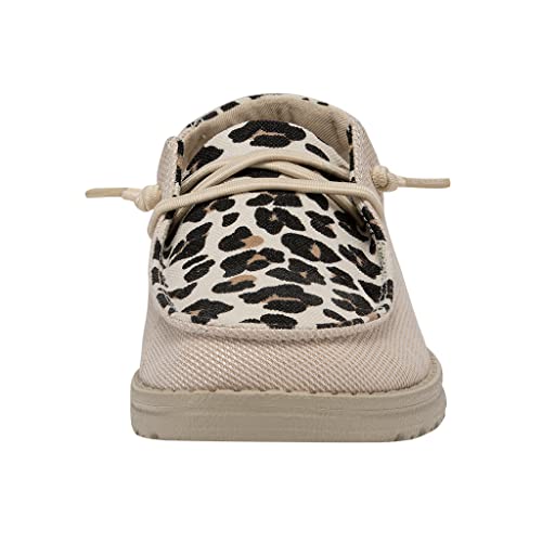 Image of HEYDUDE Women's Wendy Funk Leo Safari Size 6 | Women's Shoes | Women's Lace Up Loafers | Comfortable & Light-Weight