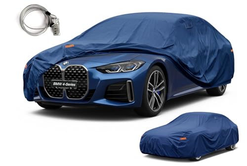 Image of Kaugung Custom Fit Car Cover for BMW 4 Series 425i, 430i, 440i, M440i, M4, Coupe & Convertible & Gran Coupe, Heavy Duty Waterproof All Weather Outdoor Protection, Breathable with Vent