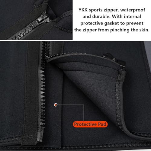 Chaqueta de neopreno 3 mm para hombre y mujer, manga larga, traje para deportes acuáticos, buceo, snorkel, surf y natación miniatura 5