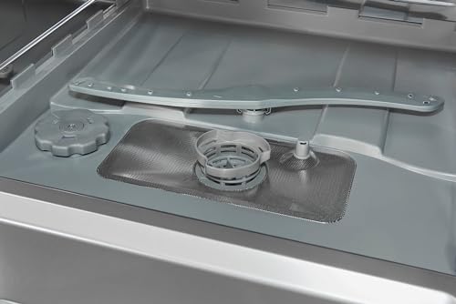 Exquisit Tischgeschirrspüler GSP206-030D silber | Spülmaschine 55 cm freistehend | Kleiner Geschirrspüler 6 Maßgedecke | Tischspülmaschine LED Display