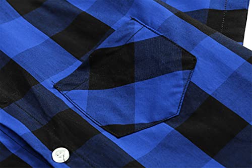 Image of SANGTREE Summer Button Down Shirts Cottn Tops for Men Women Boy Girl