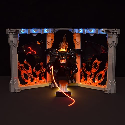 LightGo LED Kit for The Lord of The Rings Balrog Book Nook Compatible with Lego 10367 | Lighting...