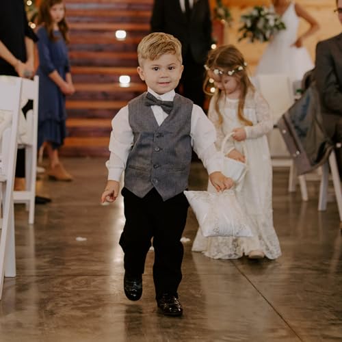 image for Born to Love Vest for Baby Toddler Kids Ring Bearer Pageboy Wedding Fo