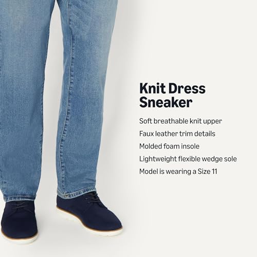 Image of Amazon Essentials Men's Derby Knit Dress Sneakers with Foam Insole
