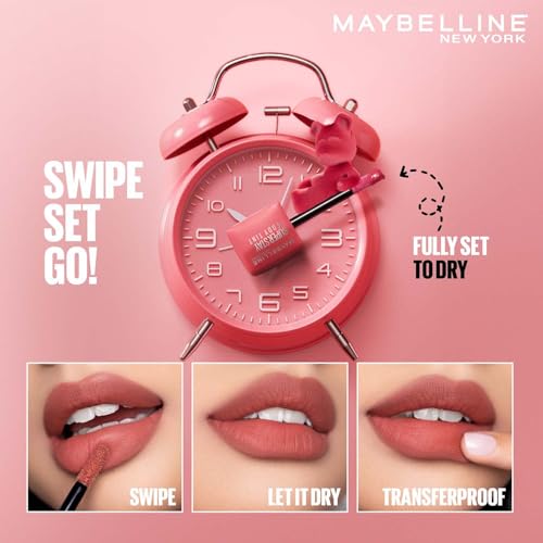 Image of Maybelline New York Superstay Teddy Tint, Lip And Cheek Color, 135 Ruby | Blurred matte that lasts up to 12H | Transferproof Lip Tint