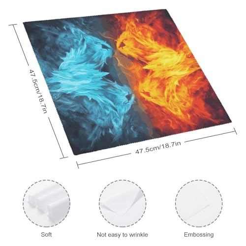Servilletas de Tela Fire Vs Ice Art Pack 6 miniatura 2