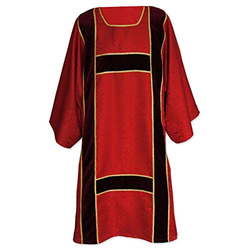 Vestment -Roman style Dalmatic - velvet belts