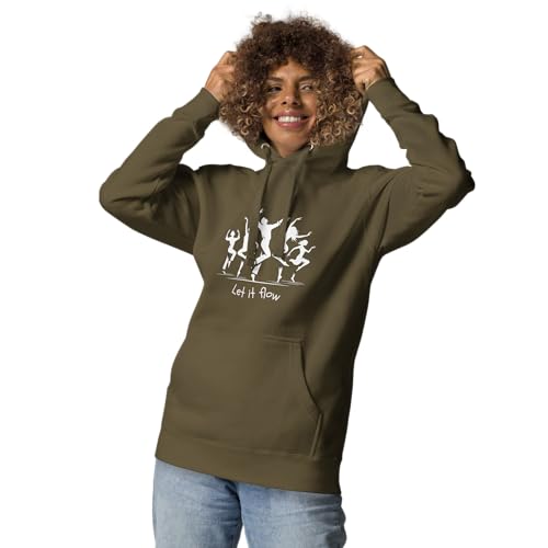 Sweat à capuche Let it flow vêtement de danse graphique et mixte