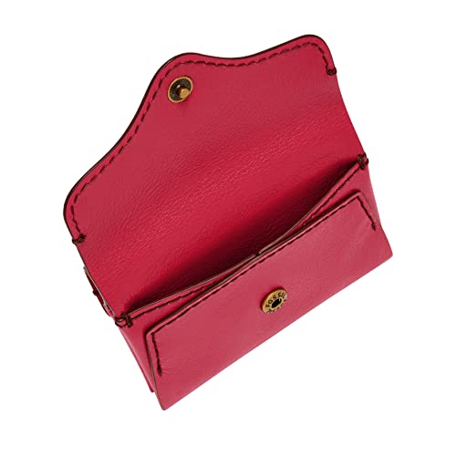 Fossil Women's Heritage Leather Card Case Wallet #TOP1