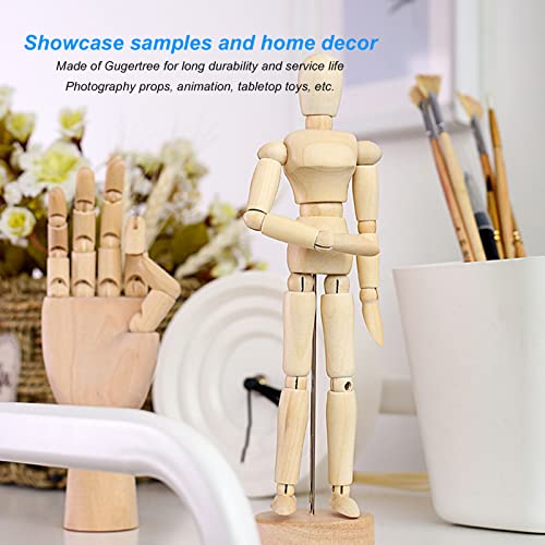 Hand mannequin en bois comme décoration de bureau et support de bijoux - 3