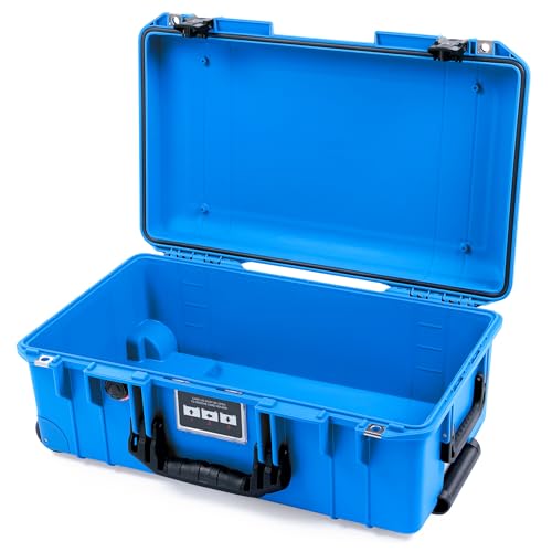 Image of Electric Blue Pelican 1535 Air Carry-on Case - Comes empty - Black Handles & TSA Latches.