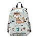 Sac à dos pour enfants - Motif renard indien avec flèches - Pour l'école maternelle - Pour enfants - Filles et garçons