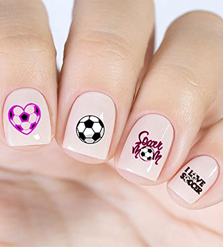 Soccer Mom Clear Vinyl Peel and Stick Nail Decals (NOT Waterslide) by One Stop Nails V1A.