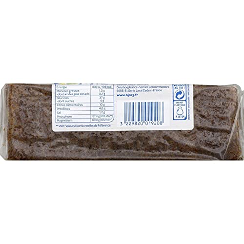 BJORG - Pain Complet Seigle 500 G - Lot De 4 - Offre Special