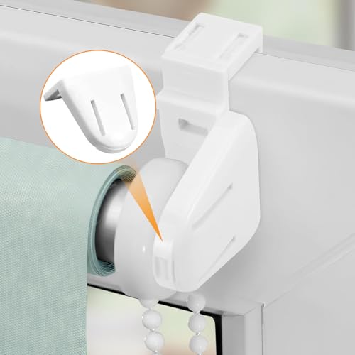 2 Set Rollo Halterung für Fenster Klemmfix 17mm Ohne Bohren - Doppelrollo Klemmträger Halterung für Verdunkelungsrollo Seitenzugrollo