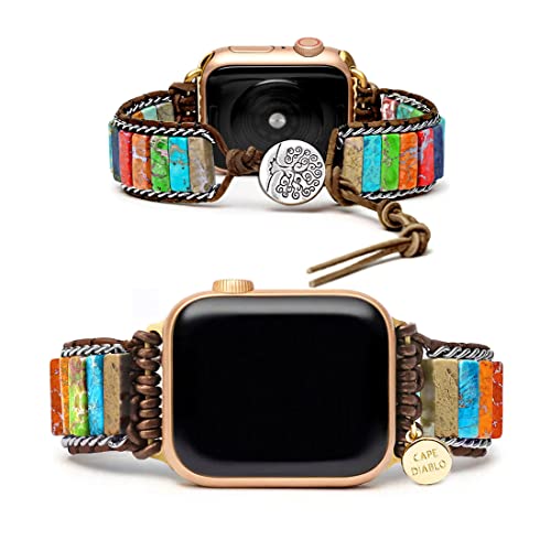 Amazon.co.jp: ケープディアブロ Apple Watch 用 バンド 天然石