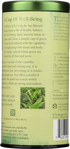 The Republic of Tea Ginger Peach Green Tea