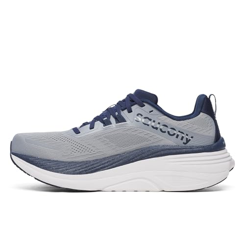 Saucony Men's Hurricane 24 Sneaker, Flint/Navy, 11.5