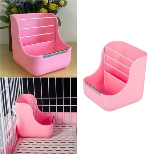Cuenco profundo resistente a mordeduras para mascotas pequeñas rosa 2