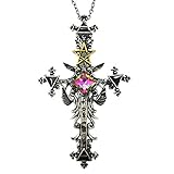 UMBRELLALABORATORY Gothic Lolita dress accessories Pirate Sugar Skull necklace goth jewelry Day of the dead pendant charm