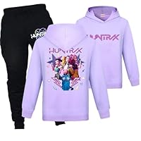 Duoxinbos KPOP Tracksuit Girls Vintage Y2k Hoodies Hip Hop Streetwear Fashion Kids Long Sleeve & Pants Sets Printed Sweatshirt