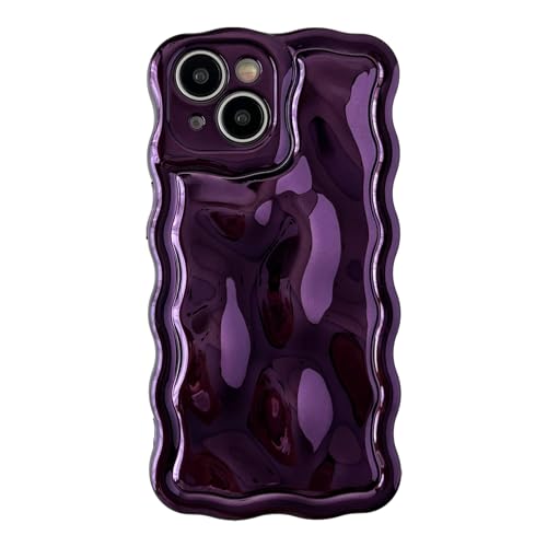 Coque iPhone cadre chromé violet au design luxueux et finitions métallisées