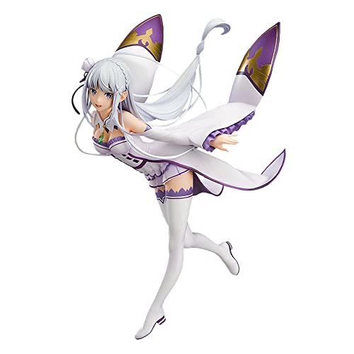 Figura de acción de Emilia de anime Emilia, figura de acción de Emilia, modelo de estatua de PVC, decoración