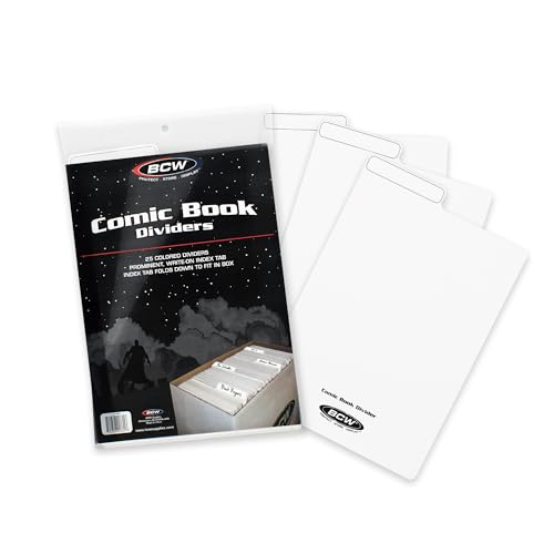 Intercalaires de bande dessinée BCW pour éviter le désordre des albums mal rangés