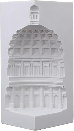 Sujetalibros romanos Estantes Estatua de Edificio Arquitectónico Modelo Creativo Adorno Decoración de Escritorio Decoración de Mesa para el Hogar