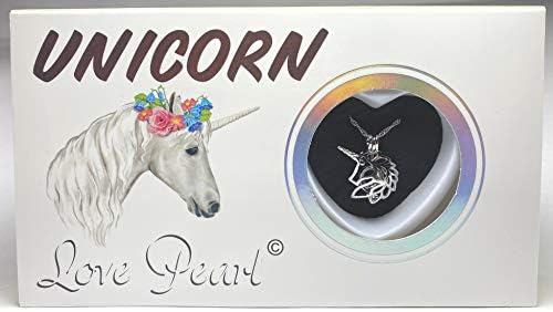 Love Pearl Creations (Unicorn) - Unicorn Wish Kit Chain Necklace Kit Pendant Cultured in Kit Set With Stainless Steel Chain 41cm
