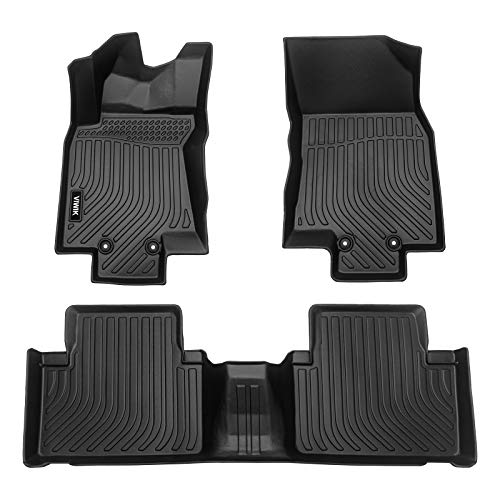 VIWIK Floor Mats Compatible for 2014-2020 Rogue, Car Mats All Weather Custom Floor Liners Full Set, Automotive Floor Mats TPE Black (Not for Rogue Sport or Select Models)