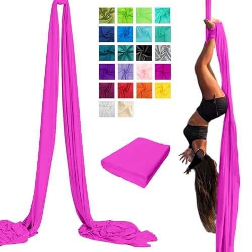 Aerial Silks Low Stretch Nylon Aerial Fabric (15 Yards) Thick Aerial Yoga Silk For Home Gymnastics (Only Aerial Fabric No Hardware)