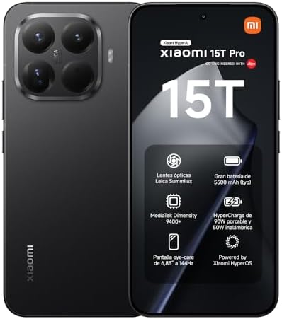 XIAOMI 15T Pro - Smartphone de 12+512GB, Lente óptica Leica Summi...