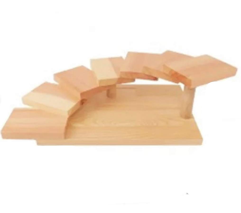 Amazon.co.jp: 木製 階段盛器 立体盛込 段々7段 お寿司 お刺身 お肉