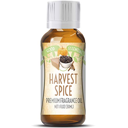 Harvest Spice Scented Oil by Good Essential (Huge 1oz Bottle - Premium Grade Fragrance Oil) - Perfect for Aromatherapy, Soaps, Candles, Slime, Lotions, and More!
