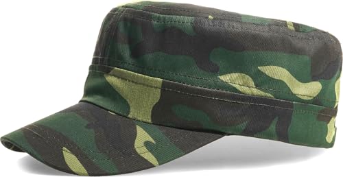Image of Unisex Basic Cadet Army Caps Everyday Military Style Hat