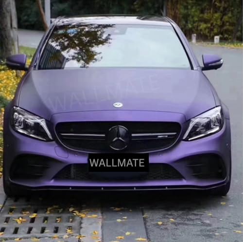 Image of WALLMATE Purple Mat Metallic Vinyl Car Wrap Self Adhesive Bubble Free Sticker for Car, Scooty, Cycle, Bike and Other Vihicle Interior & Exterior Decoration (Purple Metallic, 20X120 in)