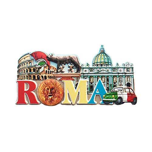 Wedarego 3D Roma Rome Italy Refrigerator Fridge Magnet Tourist Souvenirs Handmade Resin Craft Magnetic Stickers Home Kitchen Decoration Travel Gift