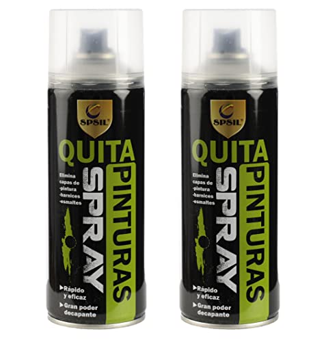 H HANSEL HOME Spray de Quita Pintura, Elimina Capas de Pintura Barnices Esmaltes 400ml - Pack de 2 Unidades