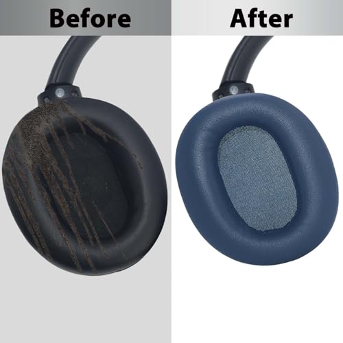 Reemplazo de Almohadillas para Oídos Adhiper para Sony WH-CH720N, WH-CH710N - Azul | Almohadillas para Auriculares Sony con Cuero de Proteína y Espuma de Memoria de Alta Densidad miniatura 6