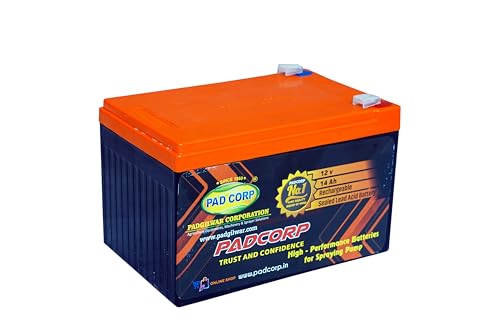 Image of PAD CORP by PADGILWAR CORPORATION 12V X 14AH Heavy-Duty Sprayer Battery | Completely Maintenance Free & Rechargeable