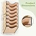 AnairsMo 8-Tier Sandpaper Organizer, Sandpaper Holder Storage, for 5 Inch 6 Inch Sanding Discs, Hook-on Connection, Space-saving Design, Wall Mounted Woodworking Tools Rack For Grit Classification