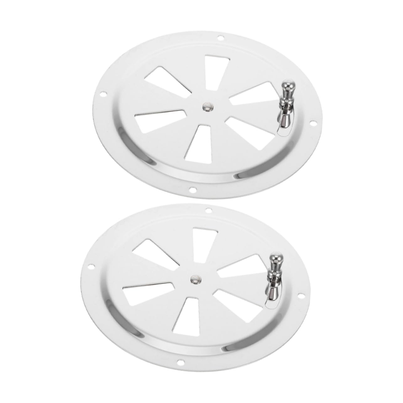 ARTIBETTER 2Pcs Round Stainless Steel Air Vent Plate Manual Open Close Ventilation Grill for Optimal Cabin Airflow Durable User Friendly Design for Boats and Yachts